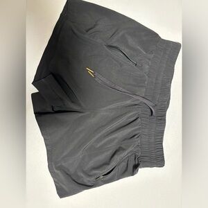 Black athletic shorts